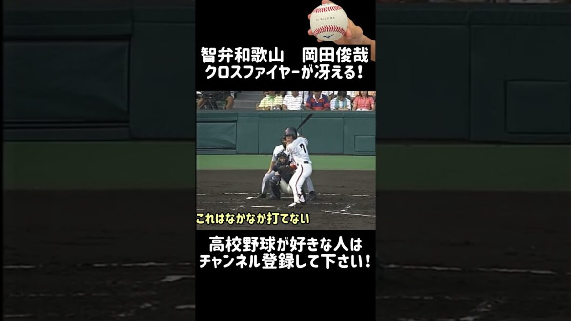 【智弁和歌山】岡田俊哉投手のクロスファイヤが甲子園で冴える【高校野球】