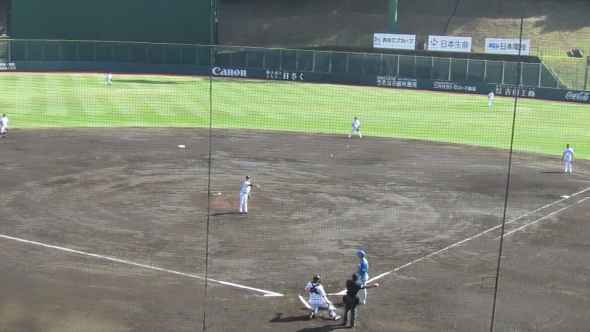 【ジャイアンツ】伊藤優輔が古川裕大を三振に2024年4月16日 イースタンリーグ読売ジャイアンツ 対 日本ハムファイターズ