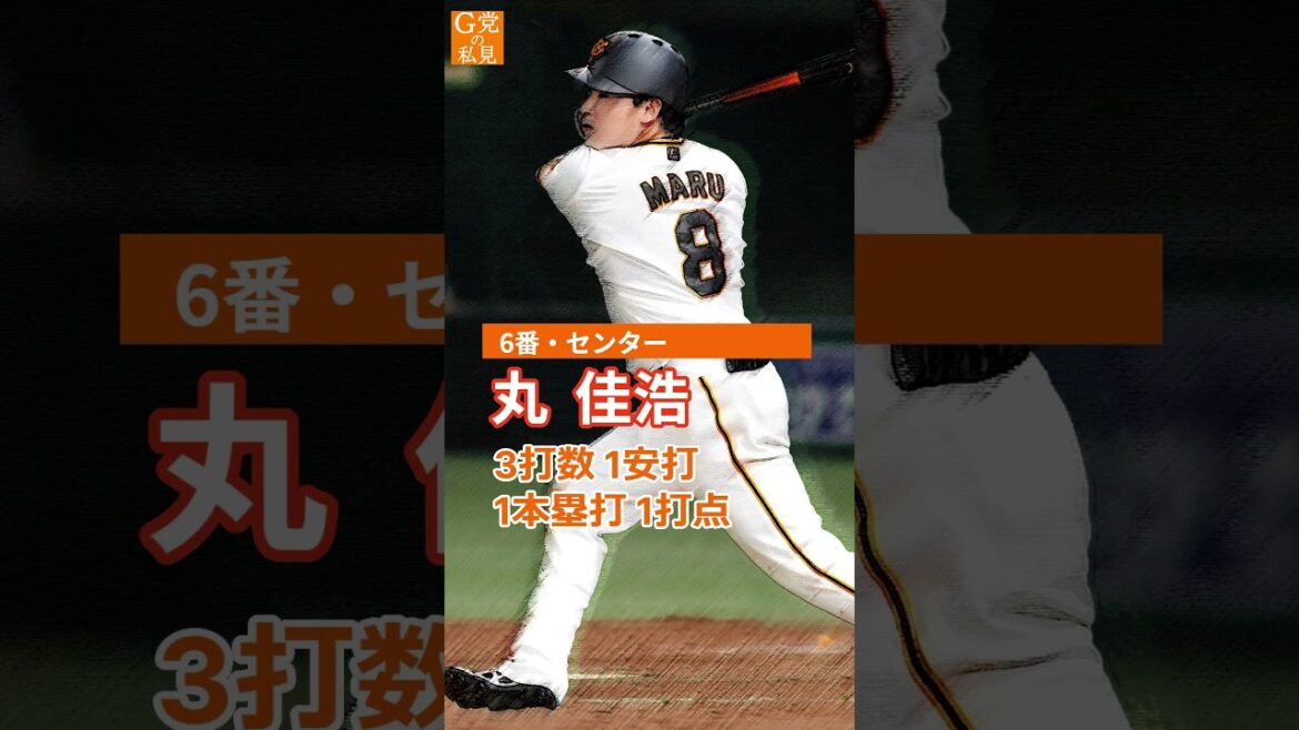 こんなに違う！3年前の今日のスタメン【巨人】2021年の5月22日オーダー  #Shorts