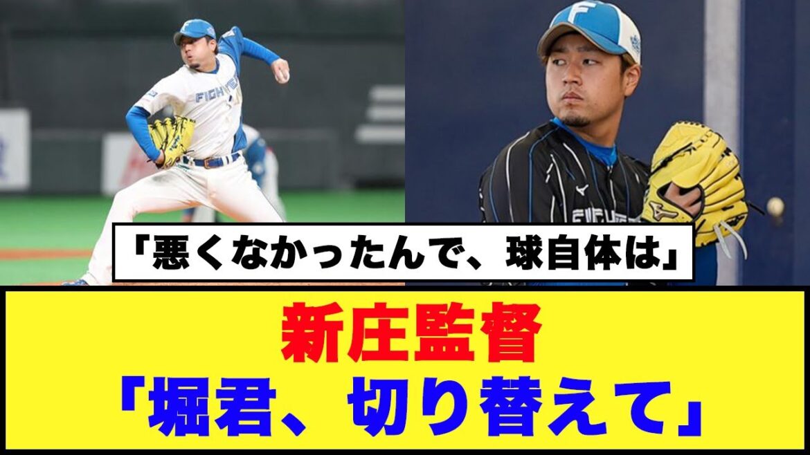 【日本ハム】新庄監督「堀君、切り替えて」「同点弾浴びた堀瑞輝に…」【日本ハム反応集】【ネットの反応】#日本ハムファイターズ #新庄監督 #堀瑞輝 #福島蓮
