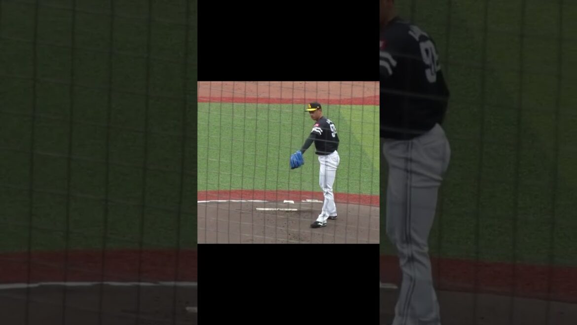 ホークス板東 湧梧ピッチングフォーム千葉ロッテマリーンズ対ソフトバンクホークス2024年3月8日