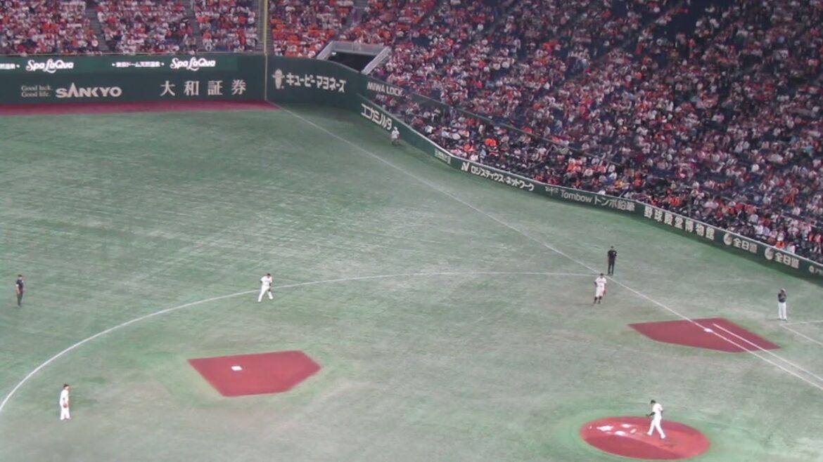 泉圭輔が投げてる時のジャイアンツ二遊間2024年5月1日 読売ジャイアンツ 対 ヤクルトスワローズ