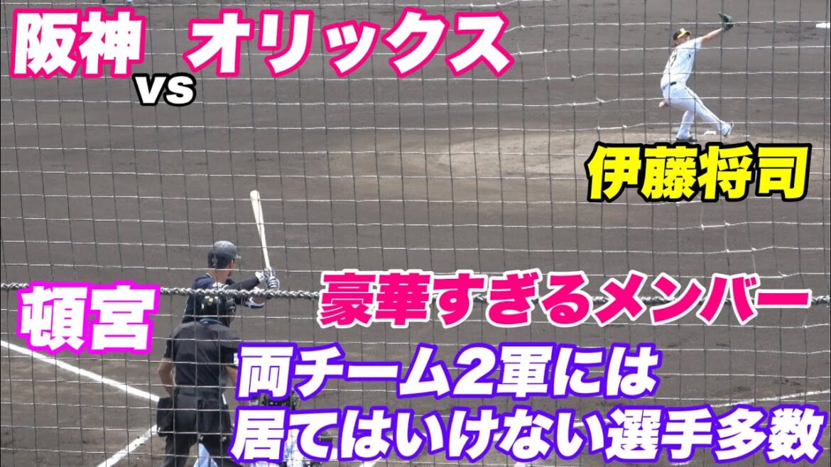 【井坪が先制2ラン！投手陣は伊藤将司 青柳のリレーで完封！！注目 佐藤輝明は無安打 2失策といまひとつ、、】2軍 阪神対オリックス