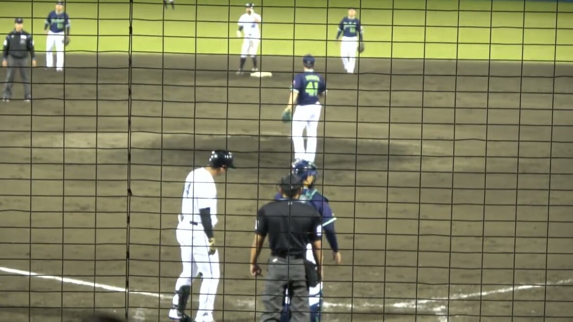 くふうハヤテベンチャーズ 西川僚祐選手 第4打席 ピッチャーゴロ VS 東京ヤクルトスワローズ 柴田大地投手 2024/5/14 草薙球場