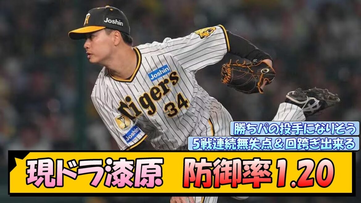 【阪神】現役ドラフト・漆原大晟 防御率1.20【なんJ/2ch/5ch/ネット 反応 まとめ/阪神タイガース/岡田監督/漆原大晟】