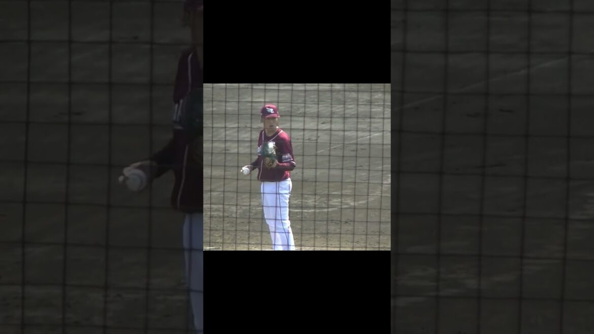 【野球選手フォーム集】東北楽天 瀧中瞭太の投球フォーム2024年3月16日