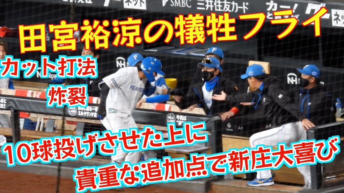 【20240511】カット打法の田宮裕涼が10球粘って犠牲フライで追加点