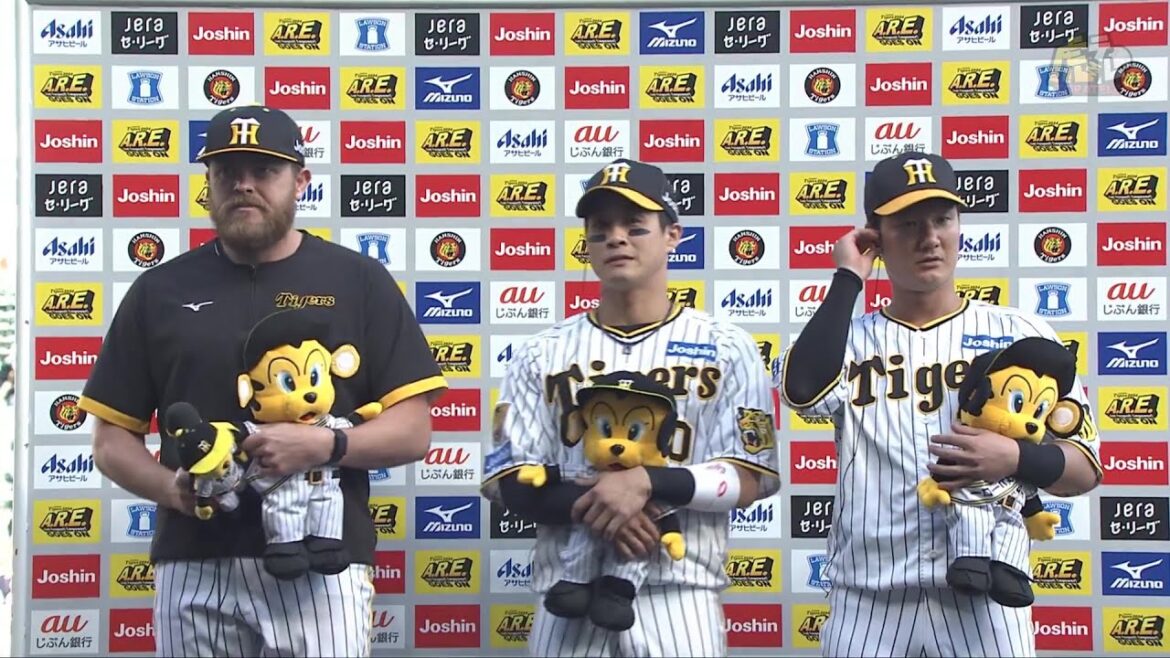 【#ビーズリー 投手、#木浪聖也 選手、#渡邉諒 選手のヒーローインタビュー、#岡田彰布 監督インタビュー】 5月25日(土) 阪神vs巨人（甲子園）