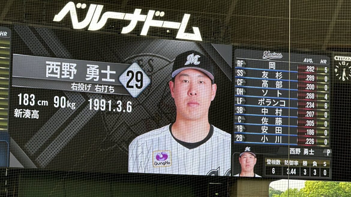 マリーンズ試合前スタメン発表【西武vsロッテ】2024/5/21