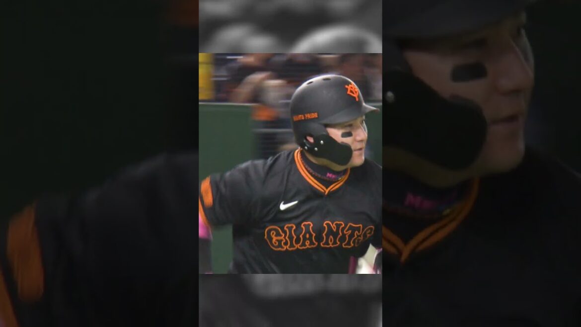 【初回いきなりの】巨人・丸佳浩が先頭打者HR　#巨人 #ジャイアンツ #丸佳浩 #先頭打者ホームラン#野球 #shorts  #日テレスポーツ