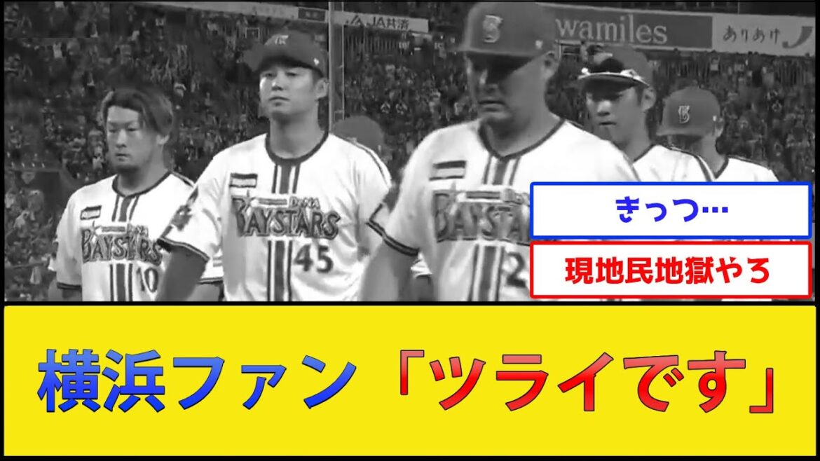 【悲報】横浜ファン、心が折れる【横浜DeNAベイスターズvs広島東洋カープ】【プロ野球なんJ 2ch プロ野球反応集】