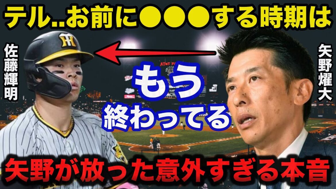 阪神.岡田監督による佐藤輝明二軍降格に矢野燿大前監督が放った意外すぎる本音に一同驚愕【阪神タイガース/プロ野球】 阪神.岡田監督による佐藤輝明二軍降格に矢野燿大前監督が放った意外すぎる本音に一同驚愕【阪神タイガース/プロ野球】