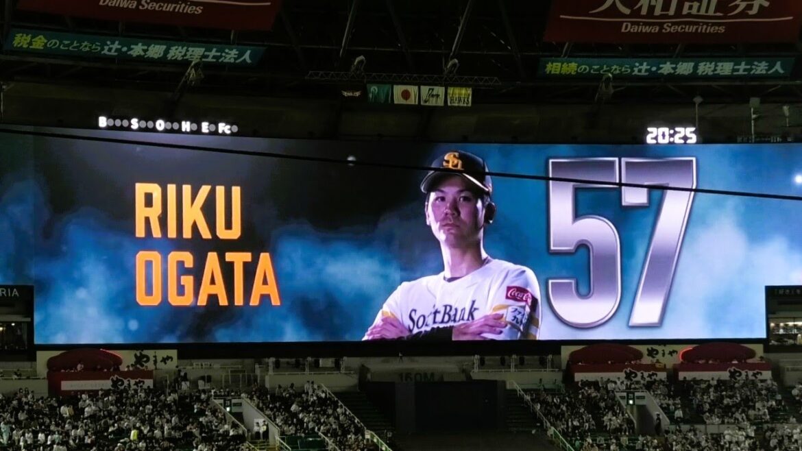 レア)代走訂正あり:ソフトバンク 緒方理貢 登場曲～Numb／Linkin Park & Jay Z 2024.4.30