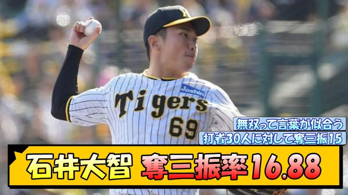【無双】石井大智 奪三振率16.88【なんJ/2ch/5ch/ネット 反応 まとめ/阪神タイガース/岡田監督】