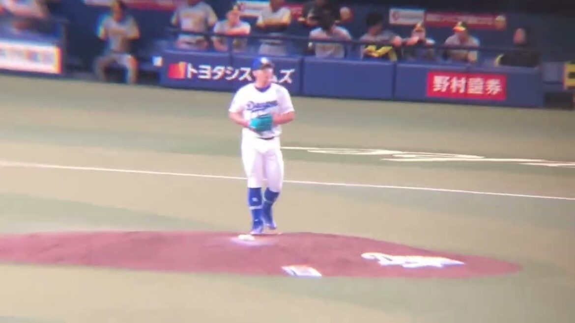 中野から三振を奪う小笠原(2024/5/15)