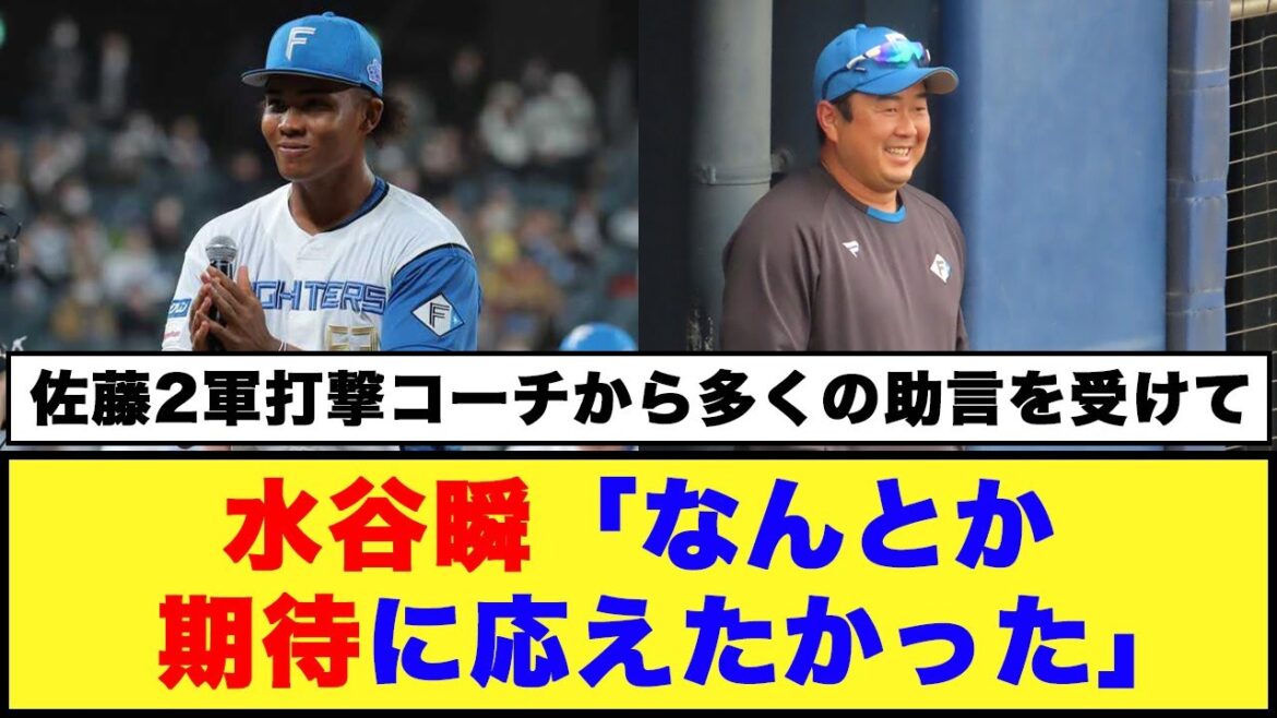 【日本ハム】水谷瞬「なんとか期待に応えたかった」【日本ハム反応集】【ネットの反応】#日本ハムファイターズ #水谷瞬 #中島卓也 #水野達稀