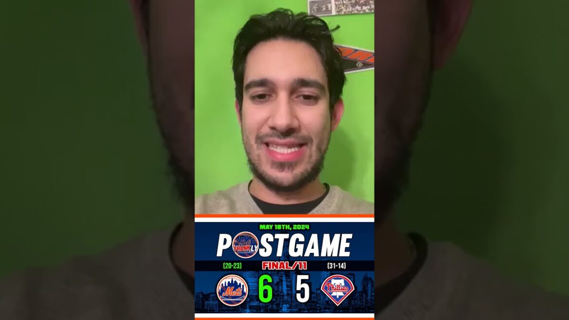 Mets HOLD ON in Extra Innings to Take the Series Finale in Philly – Mets 6 Phillies 5 Mets HOLD ON in Extra Innings to Take the Series Finale in Philly - Mets 6 Phillies 5