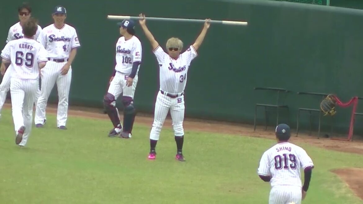 一軍復帰間近？田口麗斗がめっちゃ金髪で準備中2024年5月12日  ヤクルトスワローズ対ロッテマリーンズ