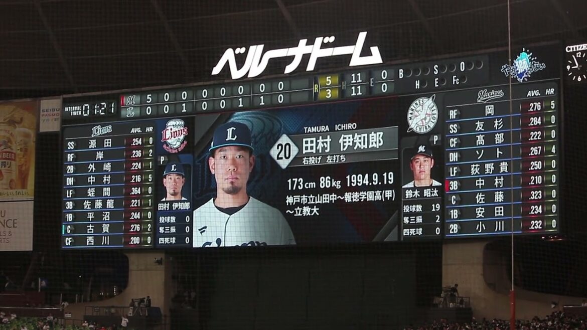 埼玉西武ライオンズ 田村伊知郎 登場曲[I Was Born To Love You/QUEEN]