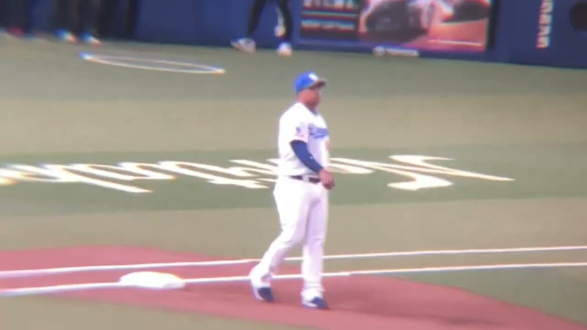 キャッチボールをするビシエド(2024/5/16)