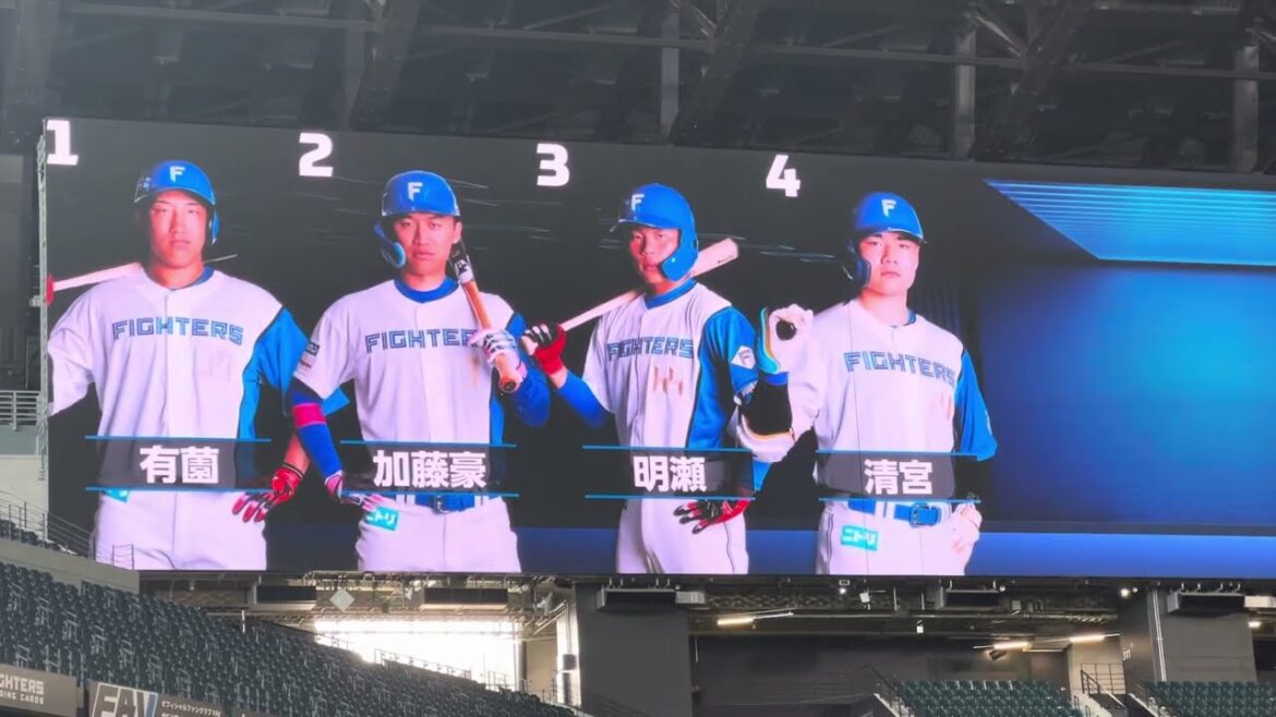 日本ハムの2軍スタメン強くない⁉︎😱　一軍候補清宮幸太郎,加藤豪将,淺間などが連なるイースタンリーグ　エスコンフィールド北海道日本ハム対巨人