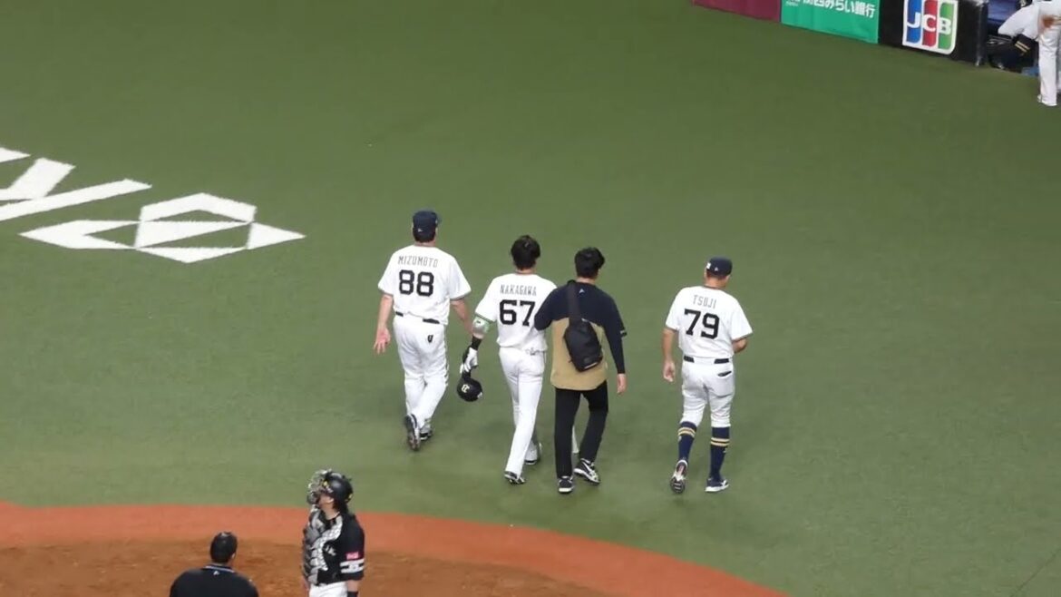 中川 圭太　けがの手当てのため一旦ベンチへ　#オリックスバファローズ