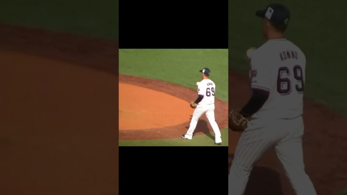 【野球選手フォーム集】スワローズ今野龍太の投球フォーム（2024年3月19日 ヤクルトスワローズ対 日本ハムファイアーズ）