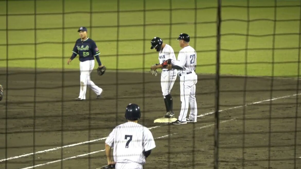 【同点打】くふうハヤテベンチャーズ 代打 宜保優選手が 東京ヤクルトスワローズ  嘉弥真新也投手からライト前同点タイムリーヒット 適時打 2024/5/14 草薙球場