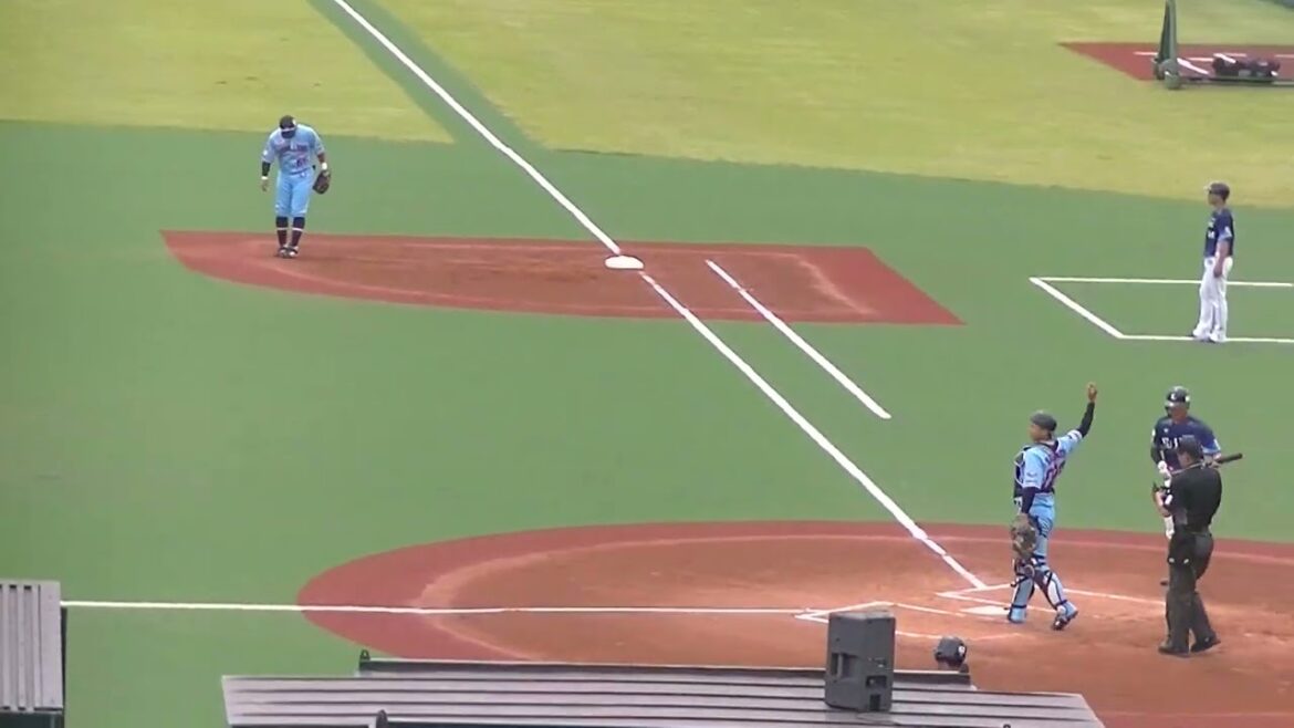 元ヤクルト元山飛優が奥川恭伸からヒットと盗塁 チャンスで牧野翔矢の場面＜2軍・ヤクルトスワローズ対 西武ライオンズ  2024年5月26日＞