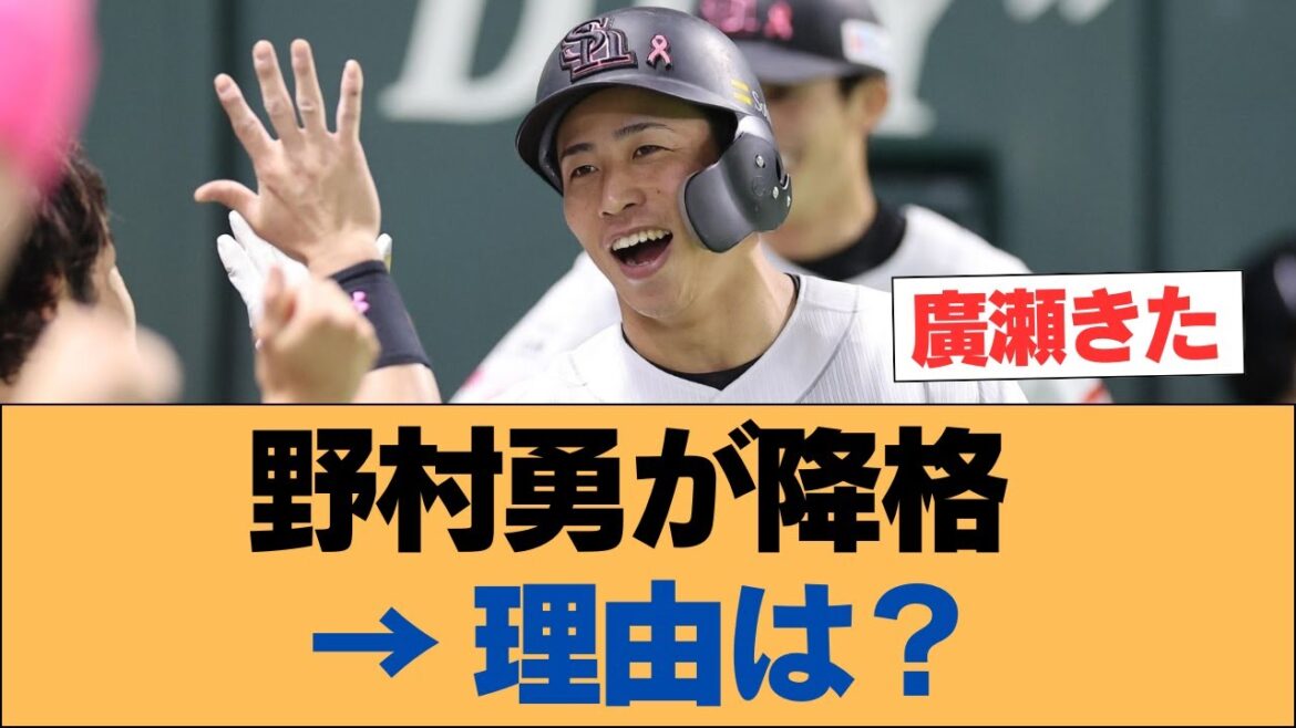 野村勇が降格 → 理由は?【野村勇・ホークス・ソフトバンクホークス】 野村勇が降格 → 理由は?【野村勇・ホークス・ソフトバンクホークス】