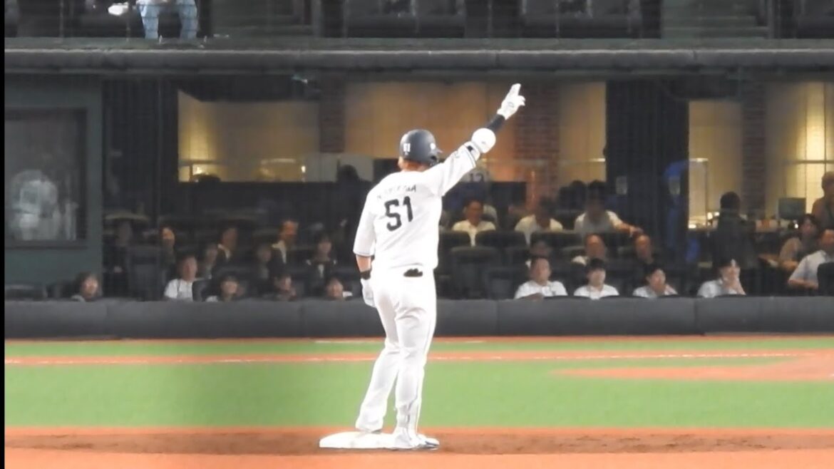 西川愛也満塁のチャンスに応えるツーベースヒット！2024/05/24 西武対オリックス【埼玉西武ライオンズ】【ベルーナドーム】