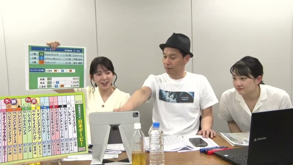 競馬の祭典「日本ダービー」をガチ予想！キャプテン渡辺の自腹で目指せ100万円！冨田有紀＆三嶋まりえ