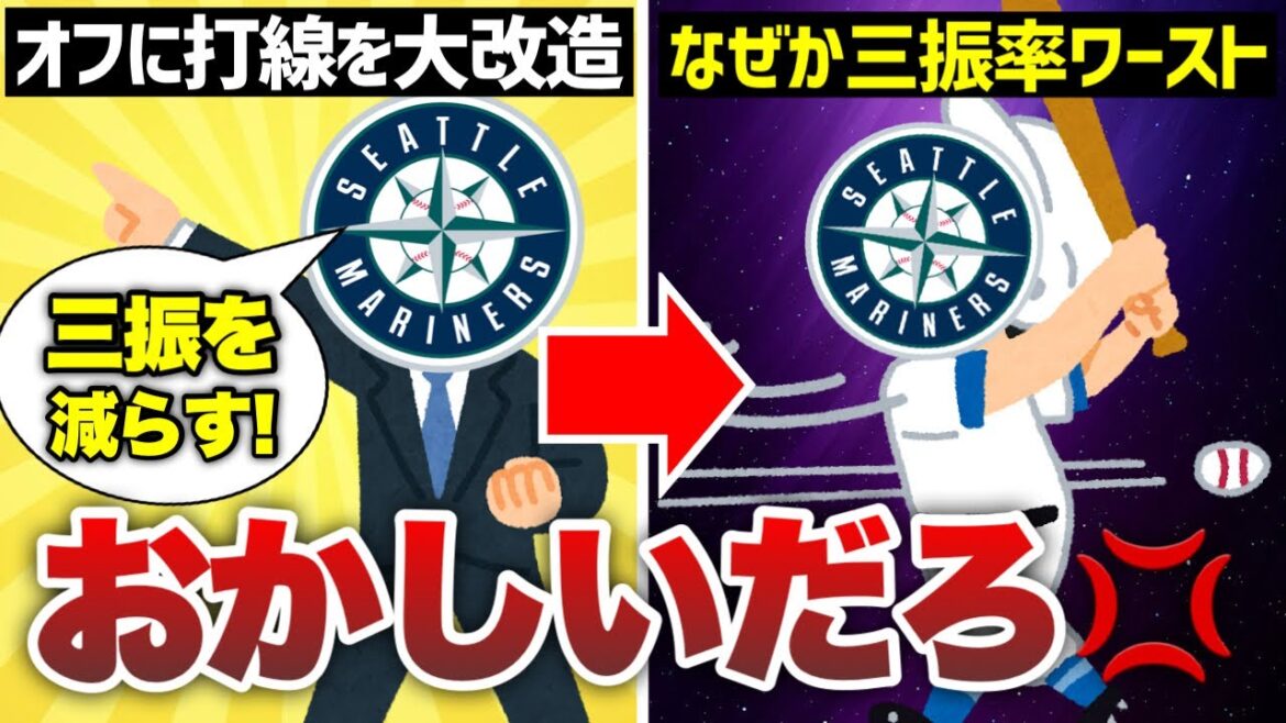 【MLB】マリナーズ打線の皆様、お願いだからもう少し打ってください…【最近のマリナーズの話】