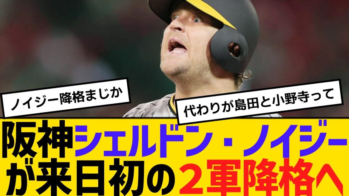 阪神シェルドン・ノイジーが、ついに来日初の２軍降格へ　【ネットの反応】【反応集】