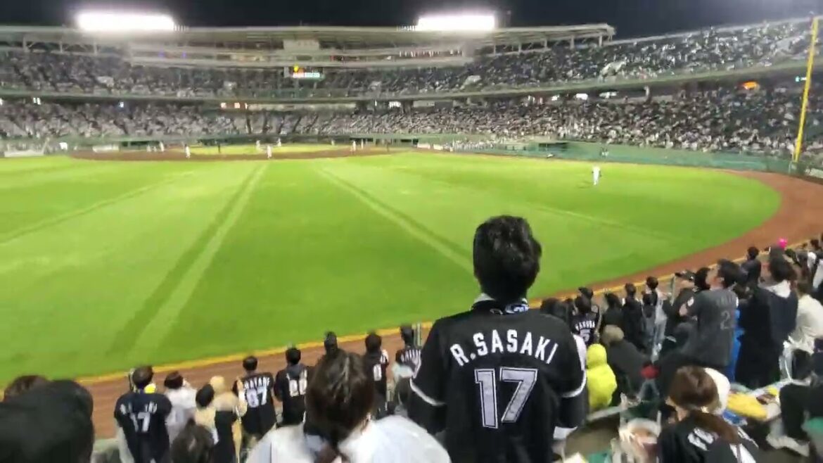 20240501　ｼﾝｺﾞｼﾝｺﾞ♪【石川慎吾 応援歌】　5回表　千葉ﾛｯﾃﾏﾘｰﾝｽﾞ　新応援歌@ほっともっとﾌｨｰﾙﾄﾞ神戸･ﾚﾌﾄ外野