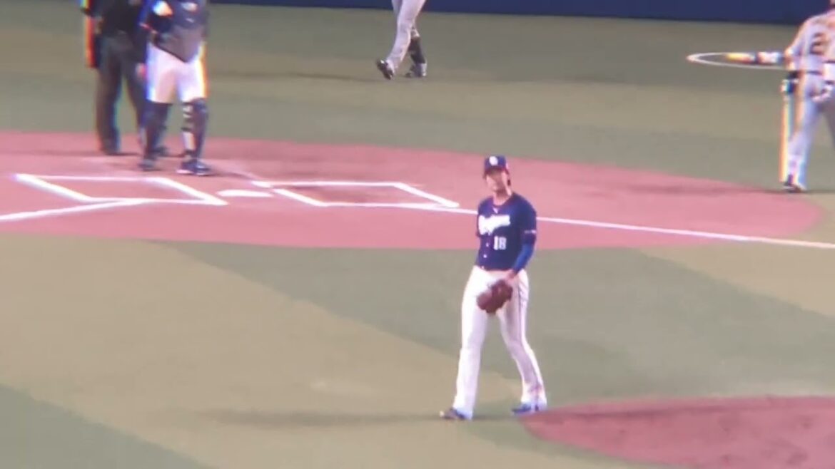 本日8個目の三振を奪う梅津(2024/4/14)