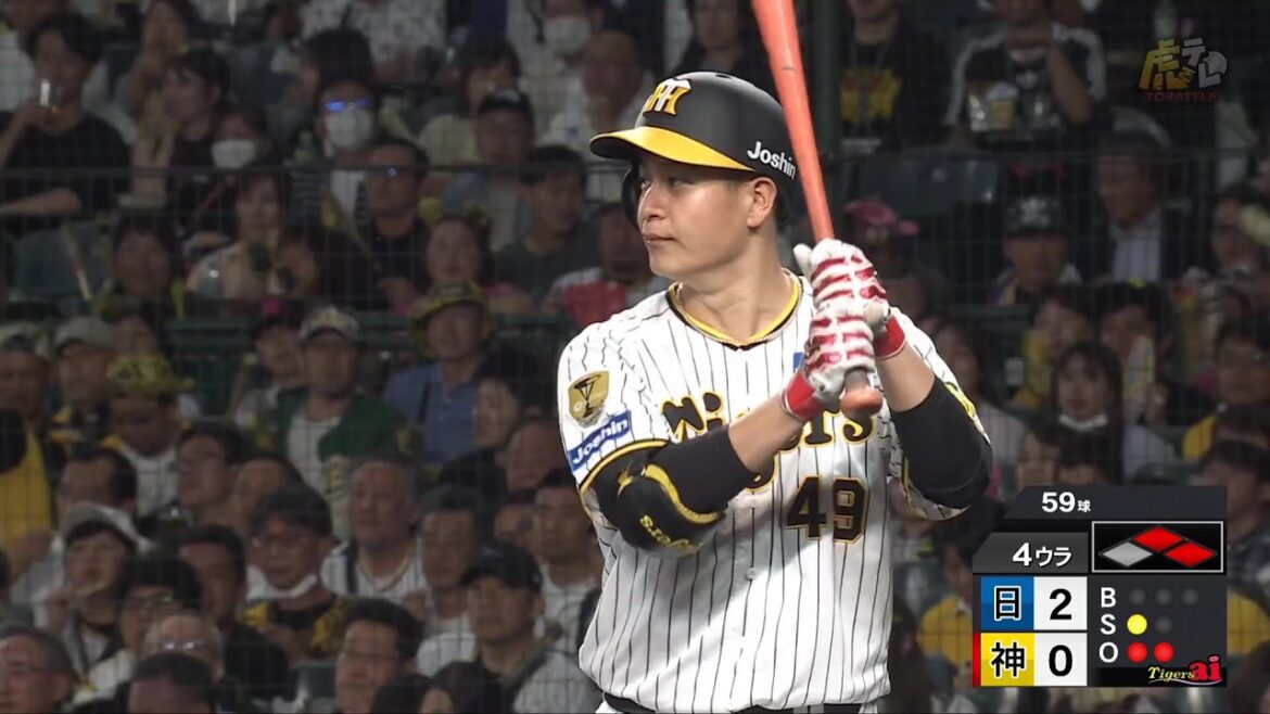 【逆方向】4回裏、 #大竹耕太郎 選手の野手顔負けの流し打ち！レフト前タイムリーヒット！【2024/5/29Ｔ－F】