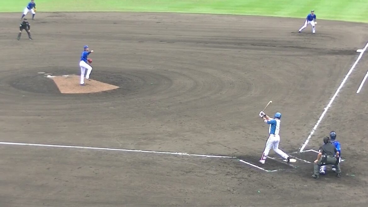 【完璧】野村佑希この試合2本目のホームランを放つ（2024年4月23日 日本ハムファイターズ対 横浜DeNAベイスターズ 2軍）