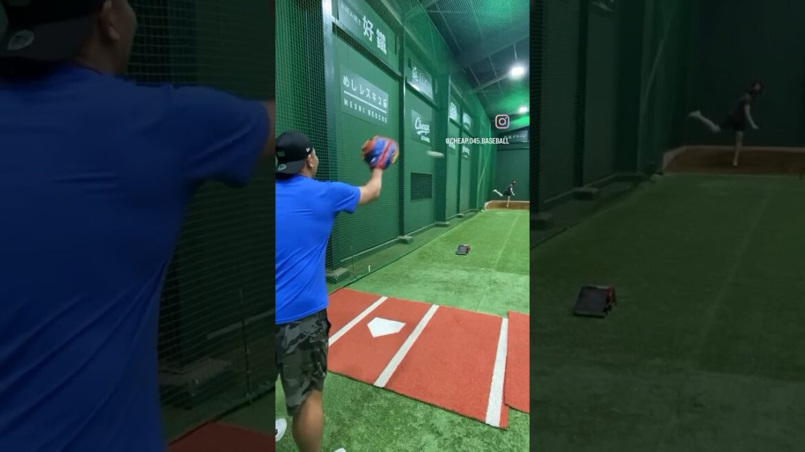 大嶺祐太/引退されて数年、、軽く投げてこれ。 #baseball #japanesebaseball #baseballdrills #大嶺祐太