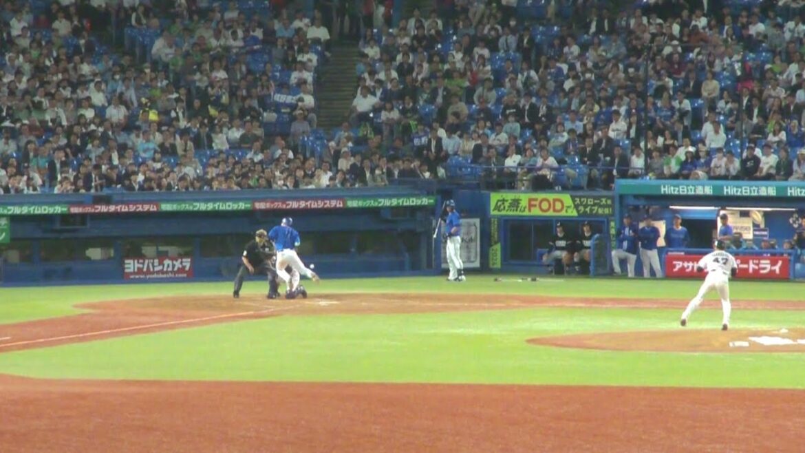 DeNA 佐野恵太 デッドボール　ヤクルト vs DeNA　2024年5月23日(木)