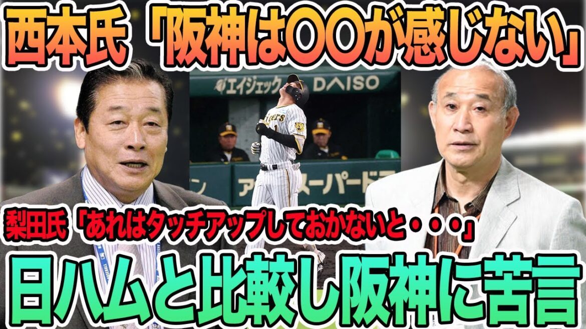 【西本聖氏「阪神に〇〇を感じない」】日ハムと比較し阪神に苦言 梨田氏も森下に苦言 #阪神 #阪神タイガース #日ハム #西本聖 #大山悠輔 #梨田 【西本聖氏「阪神に〇〇を感じない」】日ハムと比較し阪神に苦言 梨田氏も森下に苦言 #阪神 #阪神タイガース #日ハム #西本聖 #大山悠輔 #梨田