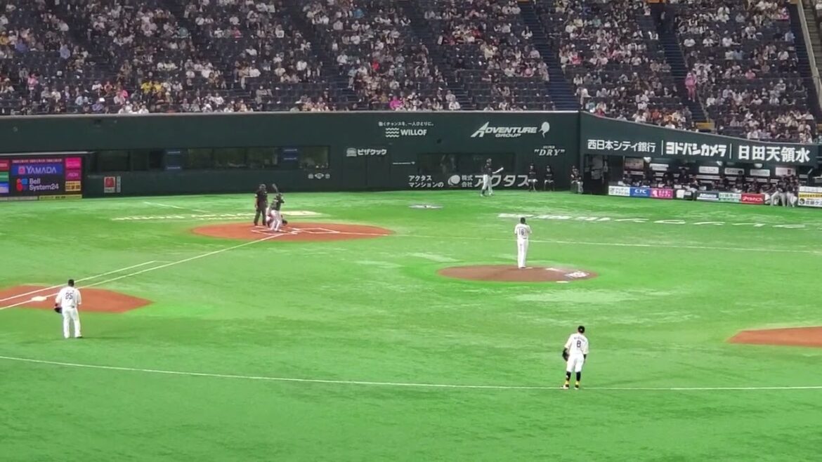 20240419　打撃好調の【西野真弘 応援歌】ｵﾘｯｸｽ･ﾊﾞﾌｧﾛｰｽﾞ　1回表@みずほPayPayﾄﾞｰﾑ福岡･外野ﾗｲﾄ