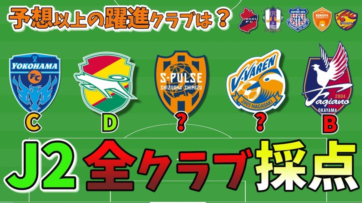 【序盤戦終了】J2全クラブの序盤戦評価を戦前予想と比較して考察してみた
