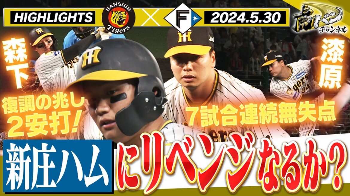 【5月30日 阪神-日本ハム】交流戦対日ハム第二戦！雨中の甲子園で奮起なるか！？阪神タイガース密着！応援番組「虎バン」ABCテレビ公式チャンネル