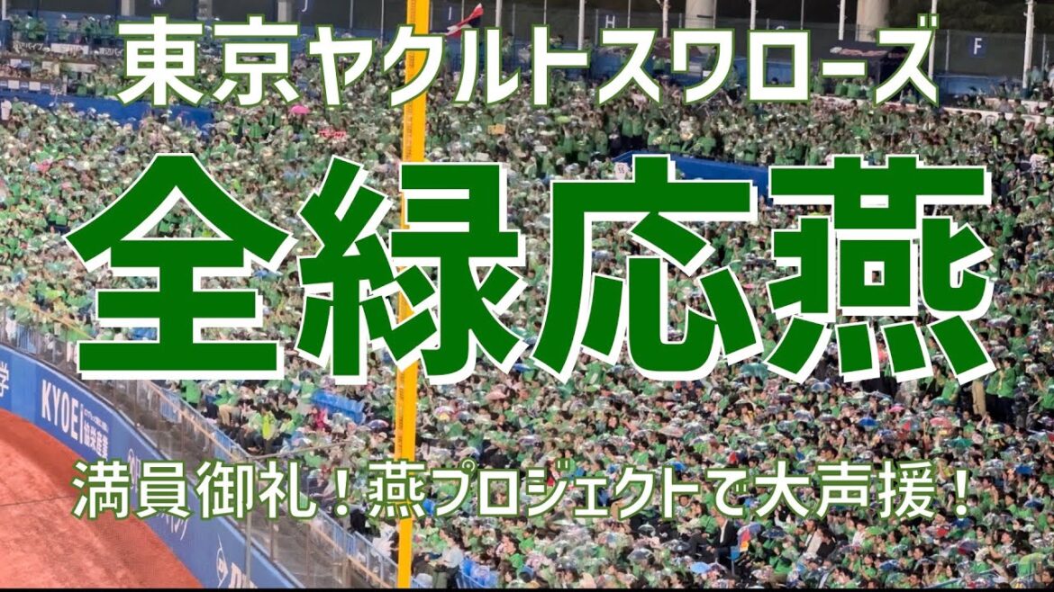 【全緑応燕メドレー！応援歌集】東京ヤクルトスワローズ（2024）明治神宮野球場