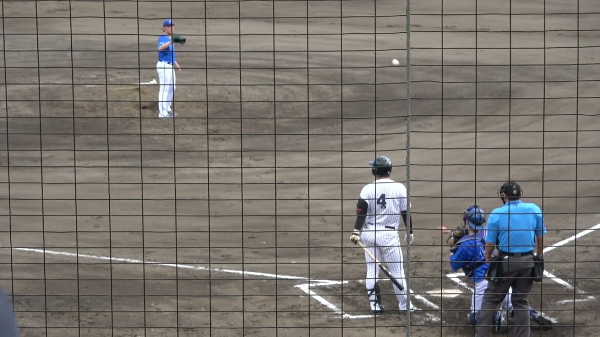 くふうハヤテベンチャーズ 西川僚祐選手 第3打席 セカンドフライ VS 横浜DeNAベイスターズ 髙田琢登投手 2024/5/29 ちゅーるスタジアム