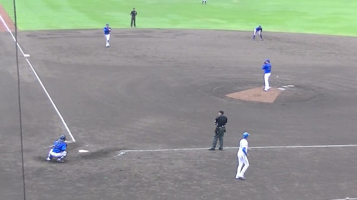 2軍戦登板 上茶谷大河の投球フォームと球筋【日本ハムファイターズ対 横浜DeNAベイスターズ2024年5月8日】