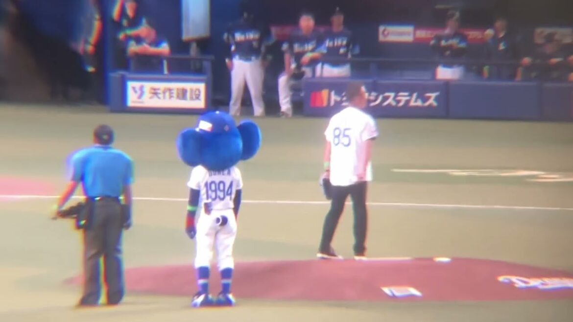 元中日コーチ辻発彦さん始球式(2024/5/28)