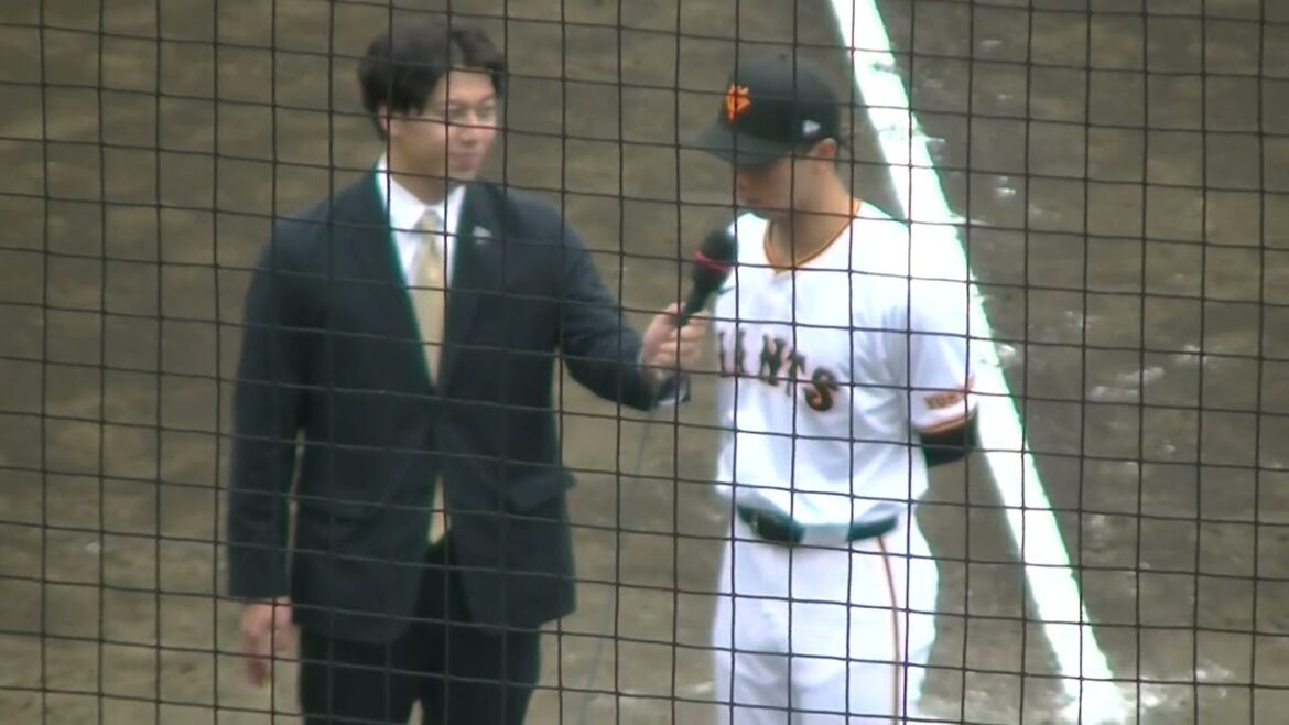 巨人 直江大輔 反省しきりのヒーローインタビュー（2024年4月18日  読売ジャイアンツ対 日本ハムファイターズ 2軍）