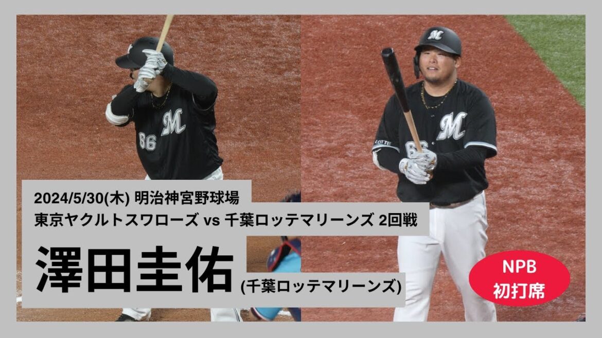 【澤田圭佑 NPB初打席】2024/5/30(木) 澤田圭佑 打席(10回裏) vs 大西広樹(東京ヤクルトスワローズ) 【澤田圭佑 NPB初打席】2024/5/30(木) 澤田圭佑 打席(10回裏) vs 大西広樹(東京ヤクルトスワローズ)